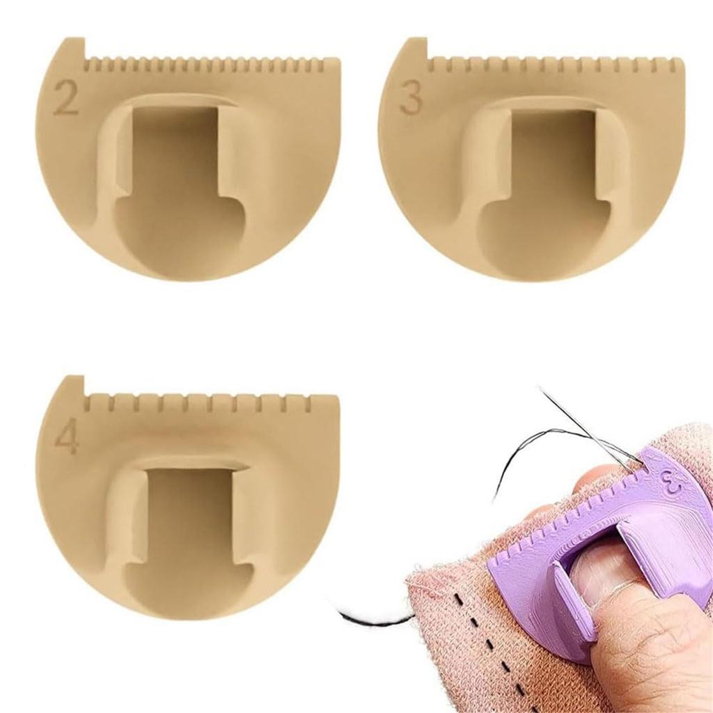 3Pieces Hand Sewing Guide Accessory Plastic Stitching Form for Fabric Craft Projects Supplies