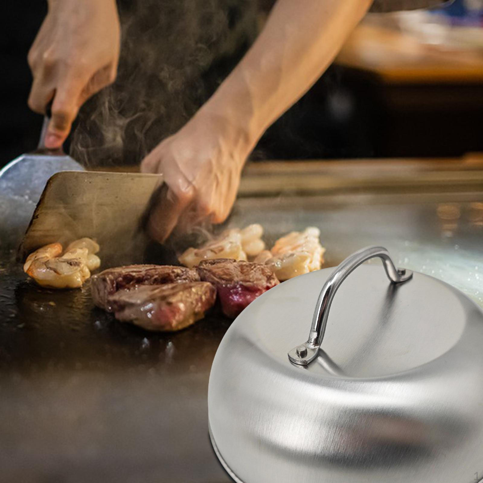 

Купол для плавления сыра 9 дюймов для приготовления пищи в помещении или на открытом воздухе из нержавеющей стали