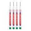 4Pcs Long Head Markers Pen Bathroom Woodworking Decoration Multifunction Deep Hole Marker Pens Pen Red Black Blue Ink