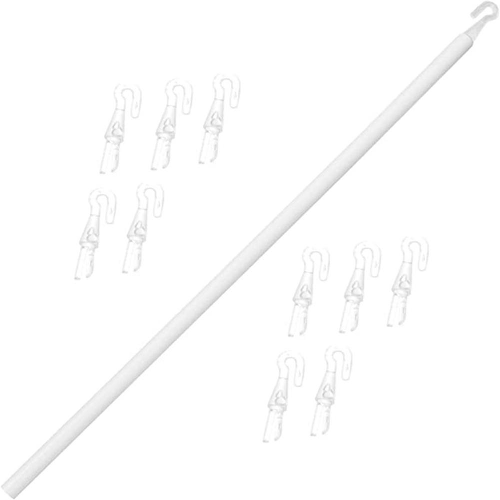 

117CM Pull Rod for Venetian Blinds with PP Turnbar Multi Stage Locking and 10 Hooks Suitable for Various Indoor Settings China Mainland