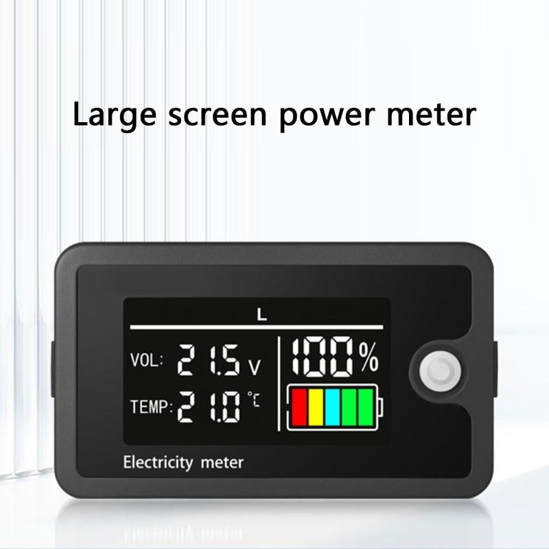 Car Battery Charge Levels Indicator DC8V-100V Lithiums Battery Capacity Meter Tester Display LED Tester Voltmeter