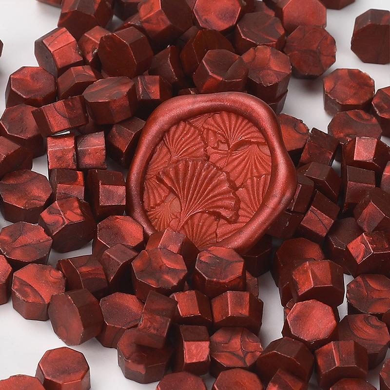 200PCS/bag Octagon Sealing Wax Beads Vintage Sealing Stamp Scrapbook Material Wedding Invitation Of Card Envelope Decoration