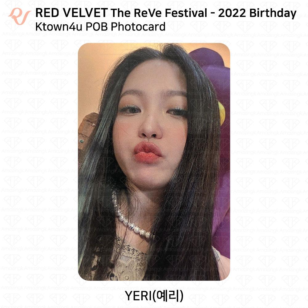 Red Velvet Carte photo d'anniversaire du Reve Festival 2022 POB KT4 AM MS MP SM SW KPOP