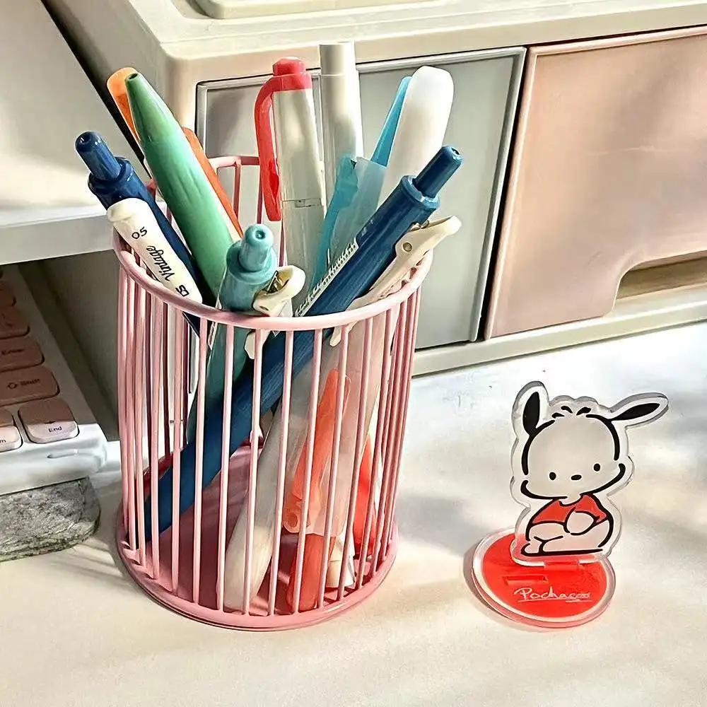 6 Colors Iron Storage Rack Desktop Book Pen Storage Box Large-Capacity Basket Home Office Student Dormitory Sundry Container New