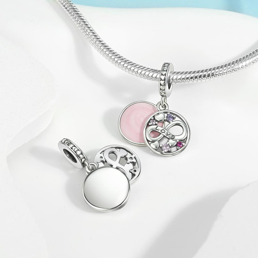 Romantic Heart Rabbit Eternal Love Copper Plated For Charms Copper Plated Original Bracelet For Jewelry Making