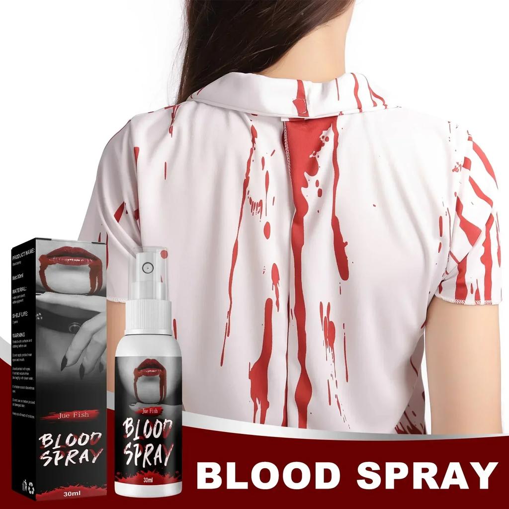 Fake Blood Spray Vivid Effect Real Color Liquid Simulation Blood for Halloween Makeup Zombie Clothes Haunted Houses Monster
