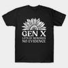 Men Black Print T-shirt Gen-X No-Cut Transfer Paper Print Cotton Tshirt
