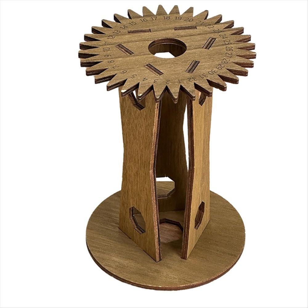 Weaving Wood Braiding Disk String DIY Bracelet Knitting Disk Handmade Woven with Wooden Handles Hand Rope Braiding Frame Desktop