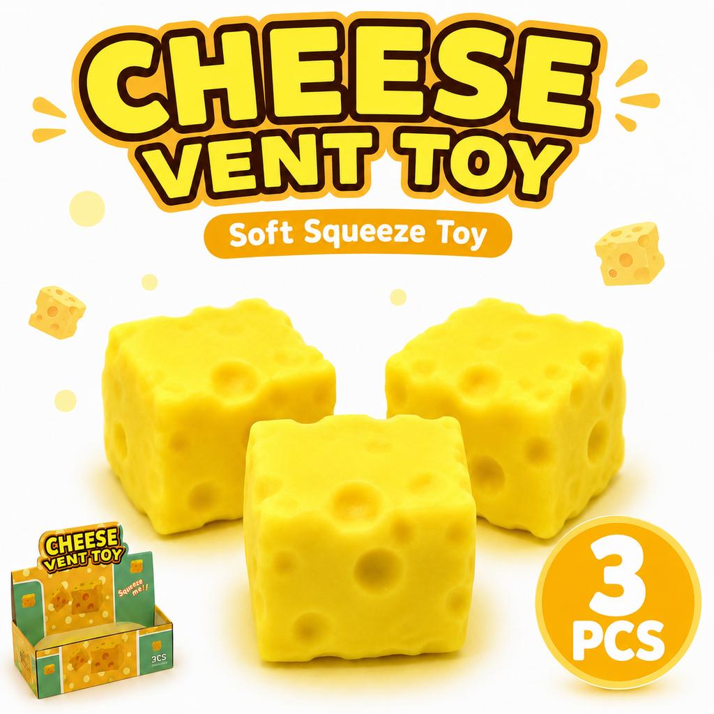 Käsewürfel Quetschspielzeug Realistischer Käseblock Langsames Rückprallen Squishy Fidget Sensorische Stressbewältigung Schreibtischdekoration Neuartiges Geschenk
