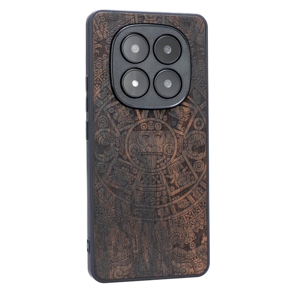 Bewood Wooden Case for Xiaomi Redmi Note 14 Pro 5G Aztec Calendar Ziricote