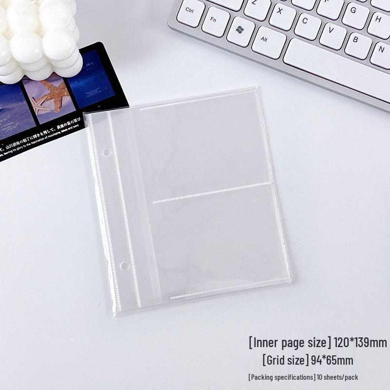 Álbum Polaroid de Folhas Soltas de Alta Transparência – Bolsos para Cartões de 3 e 5 polegadas, Porta-Cartões Quadrados, Páginas Espessadas