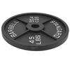 45LB Barbell Plate 4 Rib Alloy Steel Cast Iron High Strength Long Lasting Weight Plate for Strength