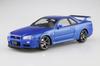Aoshima Bunka Kyozai Model Series Nissan BNR34 Skyline II 2000 Bayside Blue Plastic Model Kit Co., Ltd. (AOSHIMA) 1/24 Pre-painted GT-R V-spec 03-A