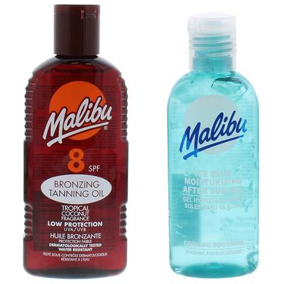 Malibu Sonnenschutzöl LSF8 200ml + After Sun Gel 100ml