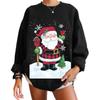 Women's Santa Claus Christmas Round Neck Sweatshirt