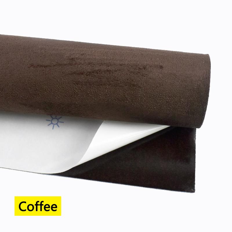 20x30-100*143cm Synthetic Leather Self-adhesive Fabric Suede Adhesive Fabrics By Meter Car Interior Door Velvet Cloth DIY Trims