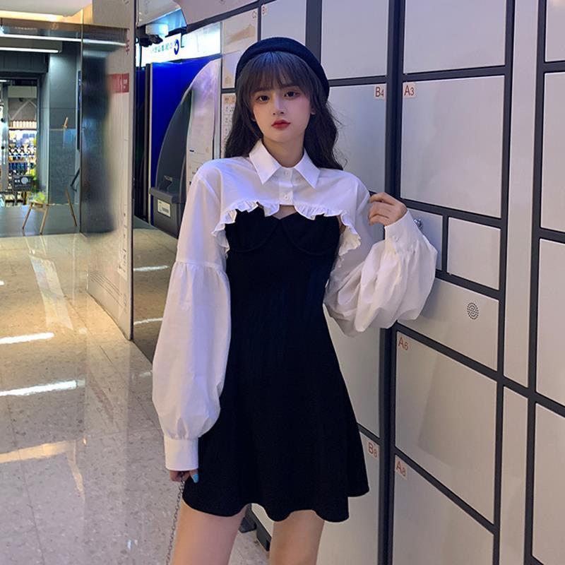 Французское сексуальное платье на бретельках — фото 12