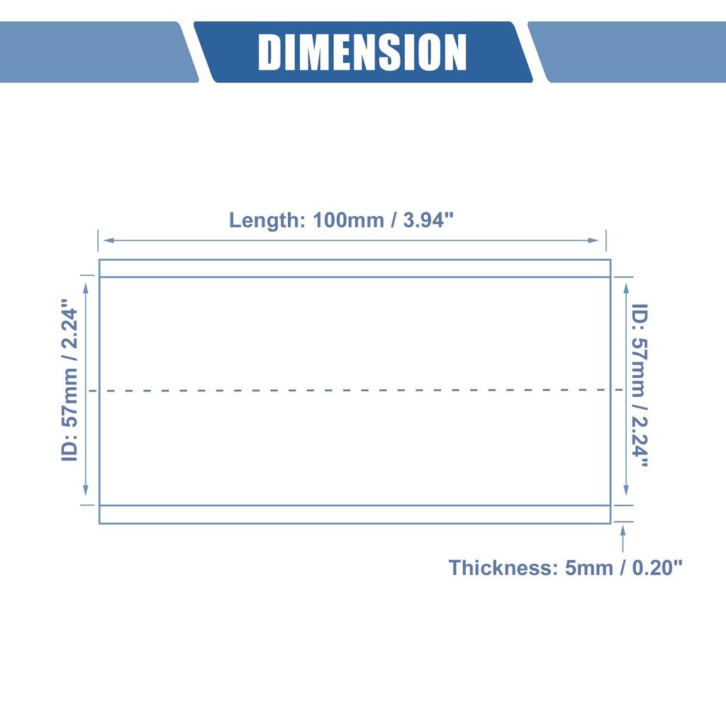 X AUTOHAUX Silicone Hose Silicone Hose Radiator Hose 1 Piece Inner Diameter 57mm/2.24" Length