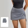 New Summer Wrinkled Sports Skirt Female Anti Exposure High Waisted Running Fake Two Piece Short Yoga Shorts for Women