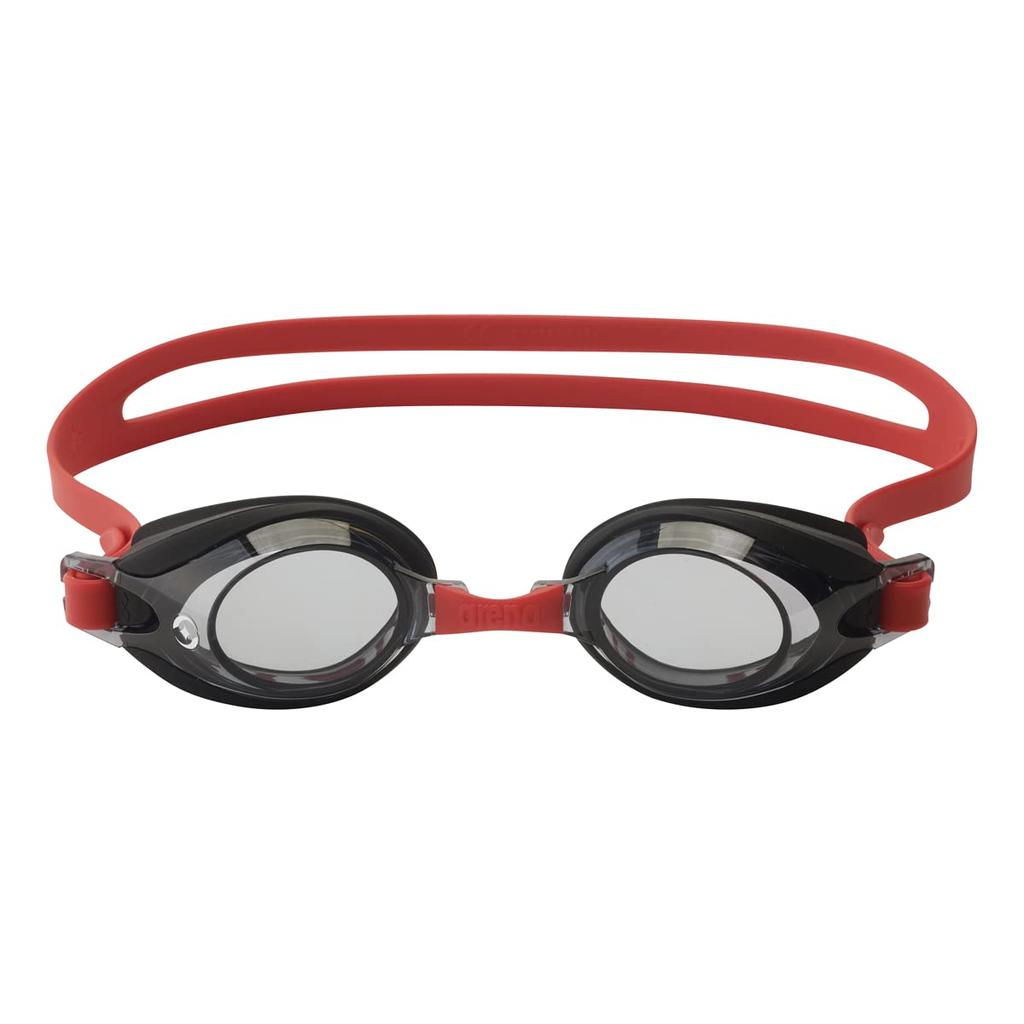 Arena Trenty Junior Swimming FINA Black X Smoke X One Size Fits Goggles, Approved, Red, Most, Anti-Fog (Renon) Function, AGL-4100J