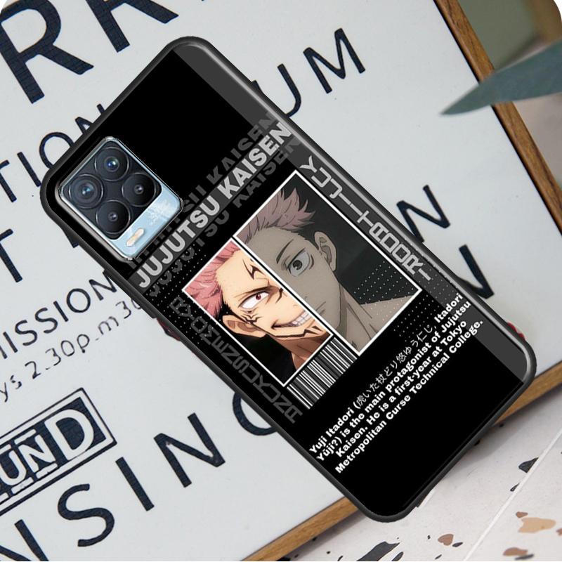 Husă din spate Anime Jujutsu Kaisen Ryomen Sukuna pentru Realme 8i 8 Pro GT Neo 2 Master C15 C21 Coque pentru OnePlus 8T 9R Nord2 9 Pro