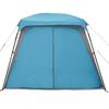 5 Person Camping Tent with Awning Blue Waterproof
