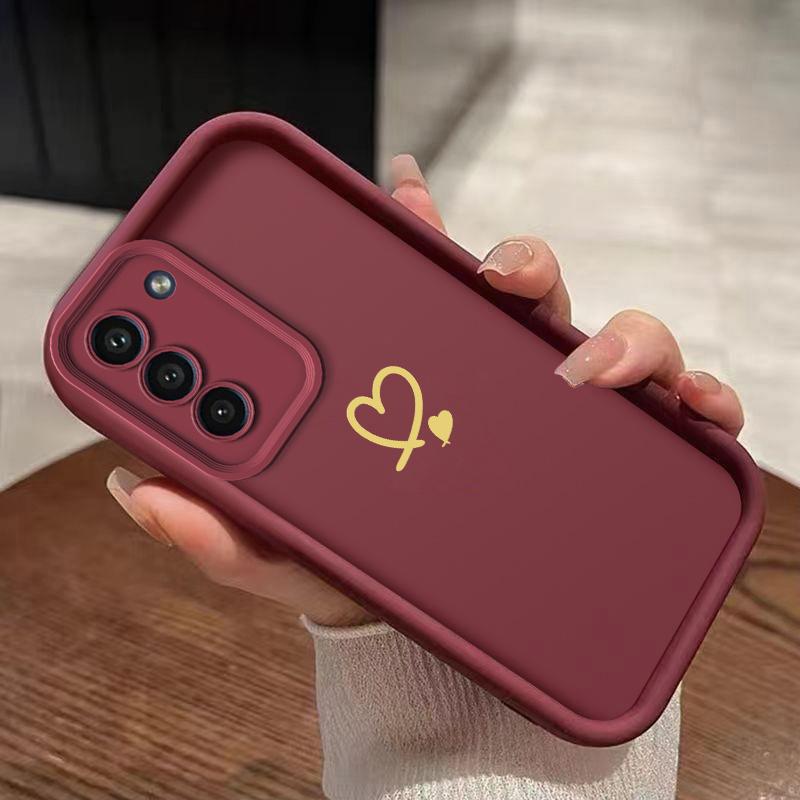 Simple Love Phone Case Suitable for Samsung for Galaxy S26 S25 S24 S23 S22 S20 FE Ultra Plus 5G Anti Drop Back Cover