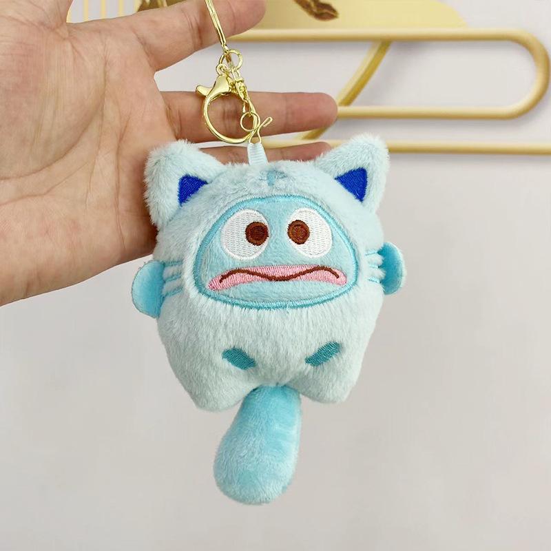 Cute Plush Doll Keychain Bag Charm Cinnamon And Puppy Stuffed Toy Pendant Decoration Gift
