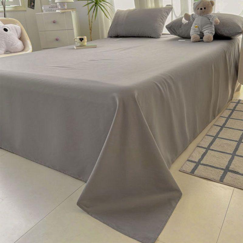 New Japanese Style Striped Thick Bed Sheet with Pillowcase for Single Student Dormitory