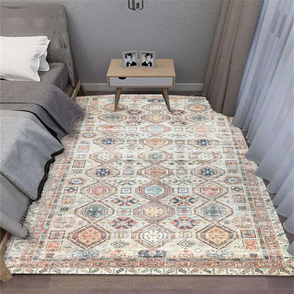 

Легкий Богемный Макраме Ковер Натуральная Джутовая Смесь Нескользящий Ковер Большой Площади для Гостиной Спальни Домашний Декор 120X160CM