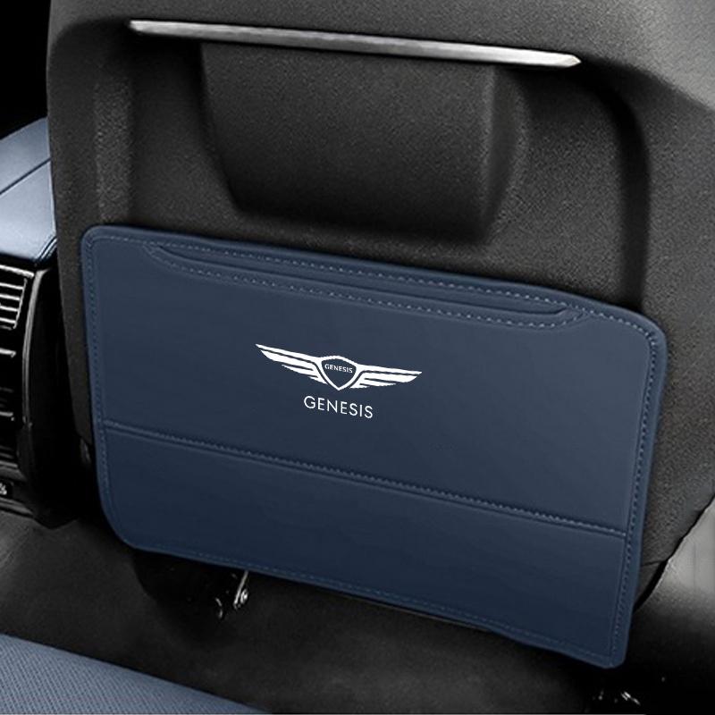 Car Seat Back Storage Rear Anti-Wear Backrest Anti-kick Pad protect For Genesis Essentia GV80 Neolun G70 G90 GV90 GV60 G80 GV70