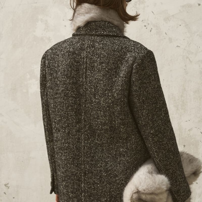 SIGREAT FAUX FUR NECK WARMER_ GREY