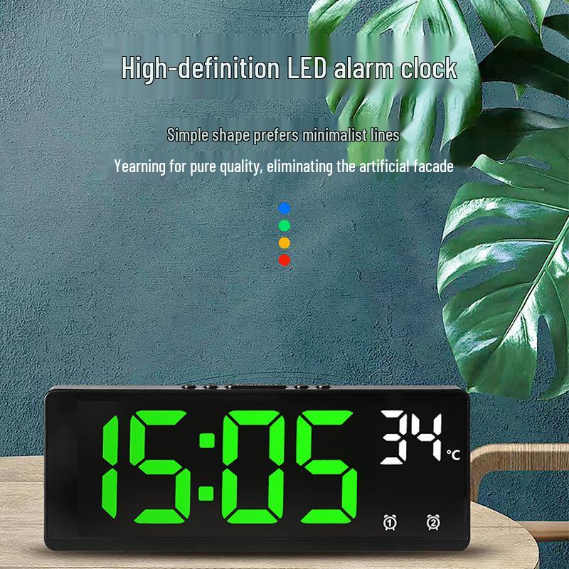 Multifunctional Large Screen Electronic Clock with Multiple Alarms for Students