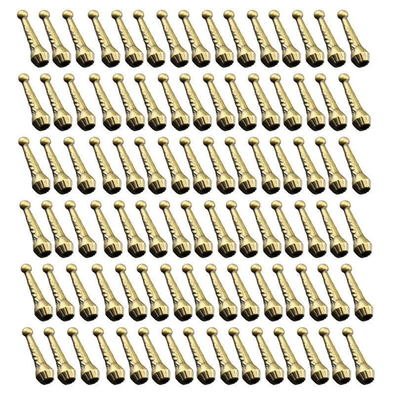 Antique Western Styles Bolo Tie Tips 100pcs Electroplate Carved Tie Pendant For Formal and Casual Event Tie Accessories медный