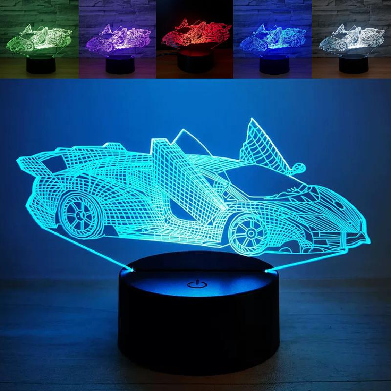 Transformers Optimus Prime 3d Night Light 7 Colors Led Lamp Table