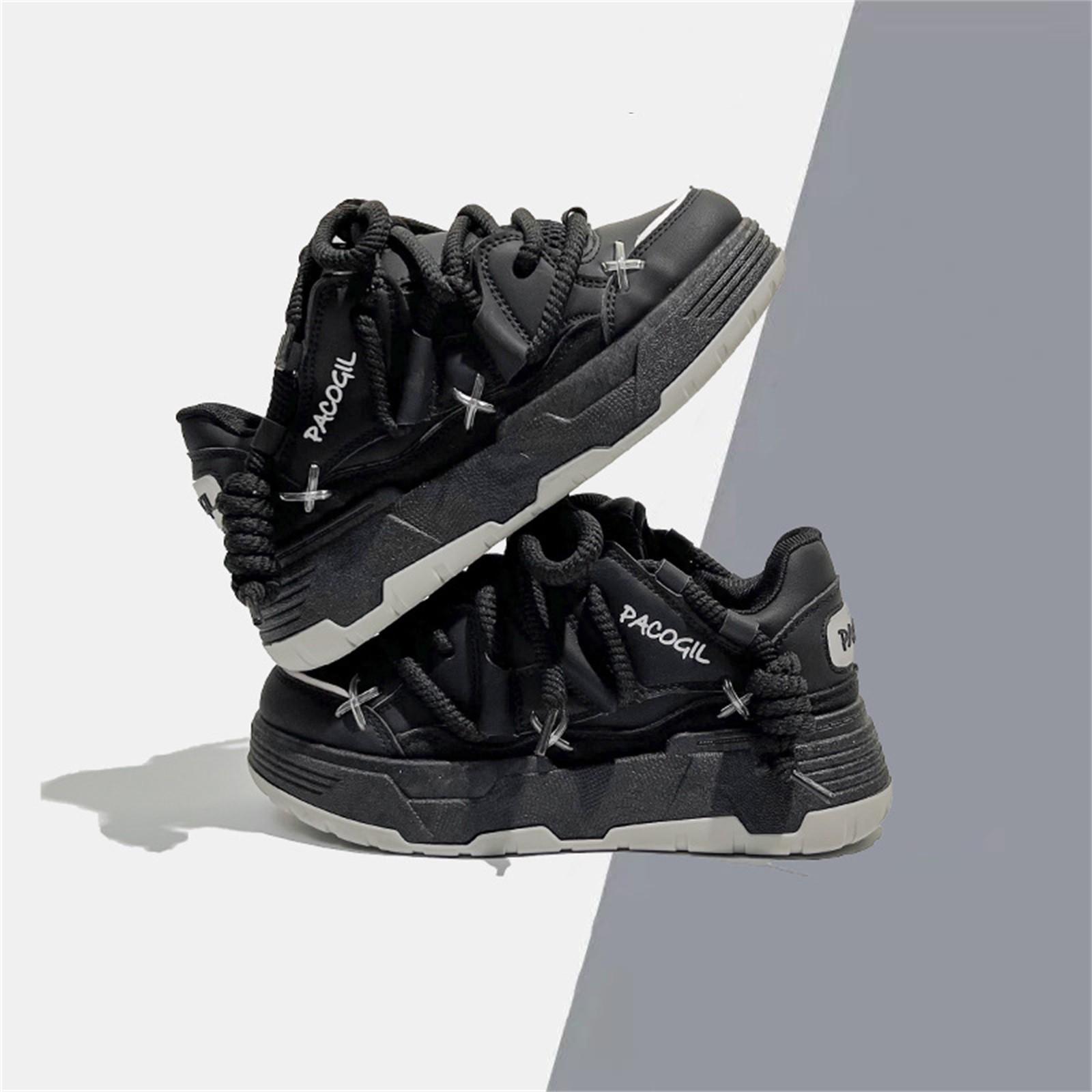 

Женская мода, новые универсальные повседневные нескользящие туфли на толстой подошве 39 чёрный