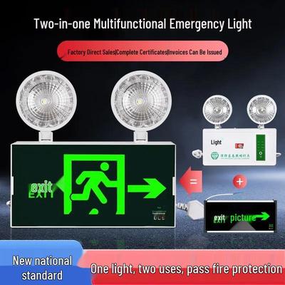 LED-Notleuchte & Rettungszeichen - Superhell, Zwei-in-Eins für Stromausfälle