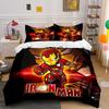 Iron Man Superhero Print Set Bedding Duvet Cover Set Duvet Cover Pillowcases (1*Duvet Cover 2*Pillowcases, Without Duvet Insert)
