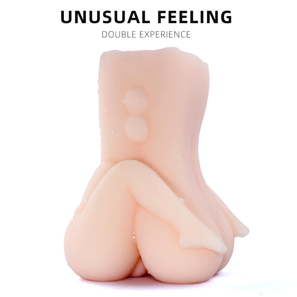 Small Shuangfei Sisters Flower Dual Channel 3D realistický vaginální mužský masturbátor Umělá kapesní kočička pro muže sexuální hračky