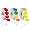 Heart Sticker Labels Decorative Sticker Valentine's Day Sticker Self-Adhesive Decorative Label Sticker for Envelopes