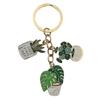 Unique Succulent Shaped Keychain Keyring for Fashionable Boys Girls Student Bag Handbag Backpack Decorative Accessory