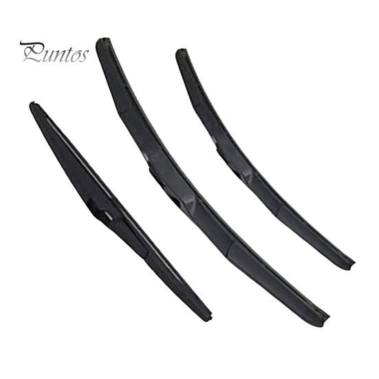 High Speed Stable Wipers 3 Pcs 26"+16" Windshield And 12" Rear Wiper Blade Replacement for RAV4 2019 2020 2021 2022 2023 2024, All Weather Original