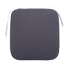 Memory Foam Chair Cushion 40x40x4cm Dark Gray Comfortable Slow Rebound Chair Pad with Anti Slip Bott