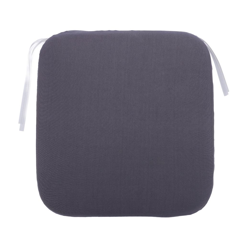 Memory Foam Chair Cushion 40x40x4cm Dark Gray Comfortable Slow Rebound Chair Pad with Anti Slip Bott
