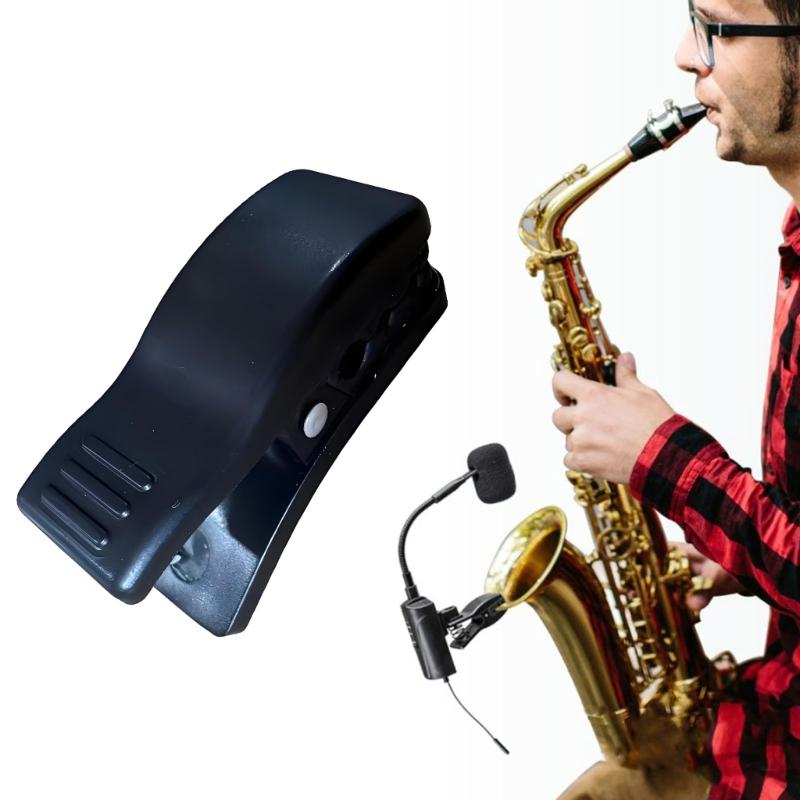 High Strength Plastic Microphone Clip Saxophone Microphone Mounting Clamp For Stable Microphone Positioning On Stage