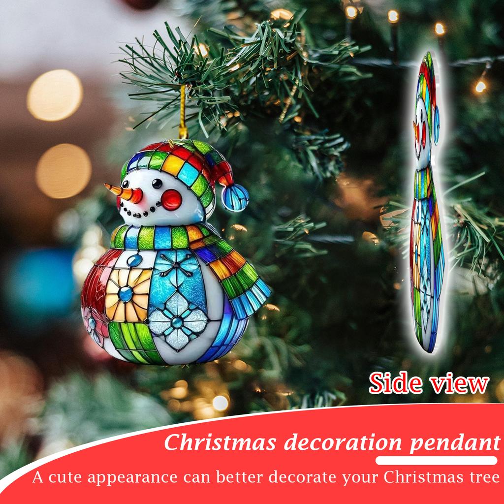 2D Weihnachtsdekorationsanhänger Weihnachtsbaumetikett Themenparty Bastelarbeiten Ornament