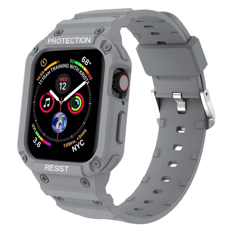 Case Band For Apple Watch 45mm 44mm 49mm 41mm 40mm iWatch Series Ultra 8 7 6 5 SE 4 3 Strap , Sport Protective Replacement Wristband