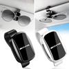 XUY2   New Car Sun Visor Glasses Holder Sunglasses Case Eyeglasses Clip For Mercedes Benz AMG W203 W206 W220 W205 W211 Keychain