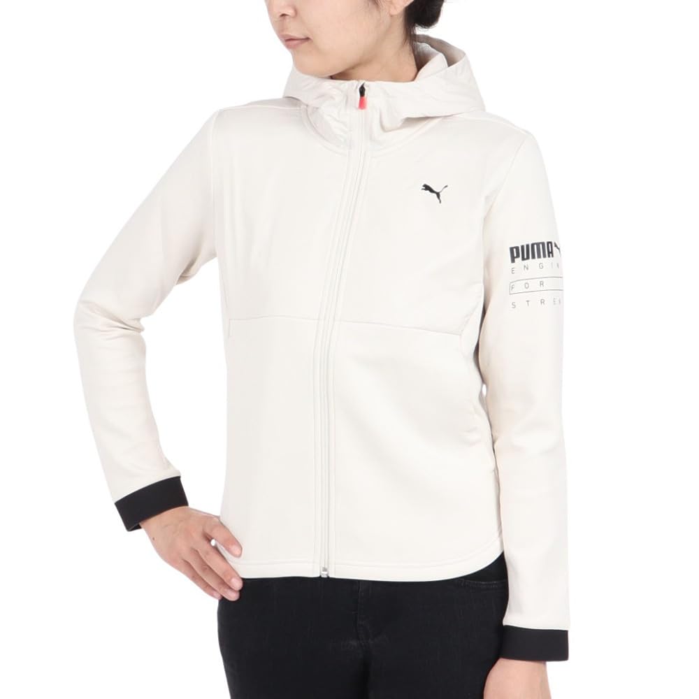 Puma Training Hoodie 524384 by Kana 2023 Alpine Snow Size S Jacket, Breathable, Windproof, Moisture-Wicking, Quick-Drying, Outerwear, (Worn Muramoto),