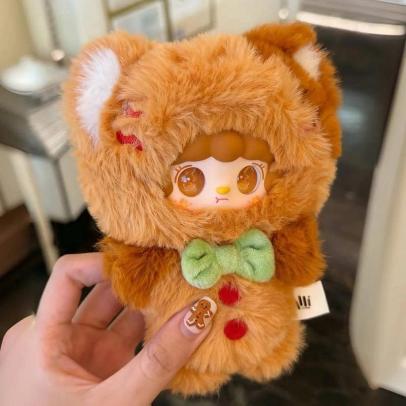 Yooki Christmas Jingle Bell Series Blind Box Kawaii Keychain Mystery Anime Figure Shaking Snow Bear Desktop Ornament Gifts Carry Mini Lightweight